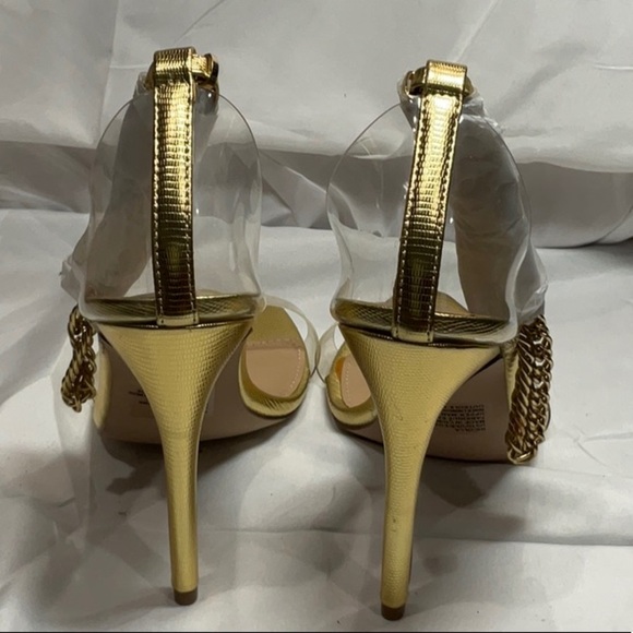Elegant Gold High Heel Sandals - Picture 7 of 11
